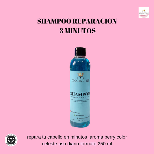 Shampoo Reparacion 3 Minutos.